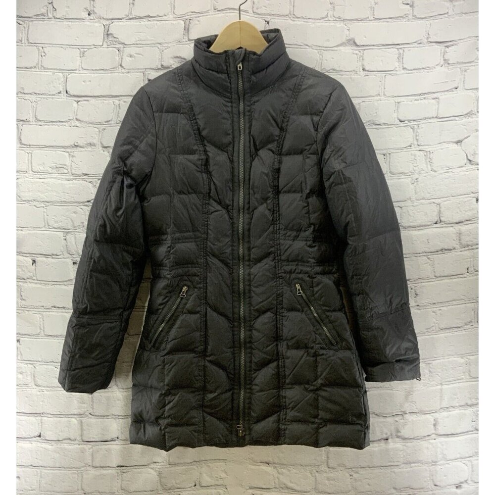 prAna Puffer‎ Jacket Womens Sz S Gray Cold Weather Full Zip